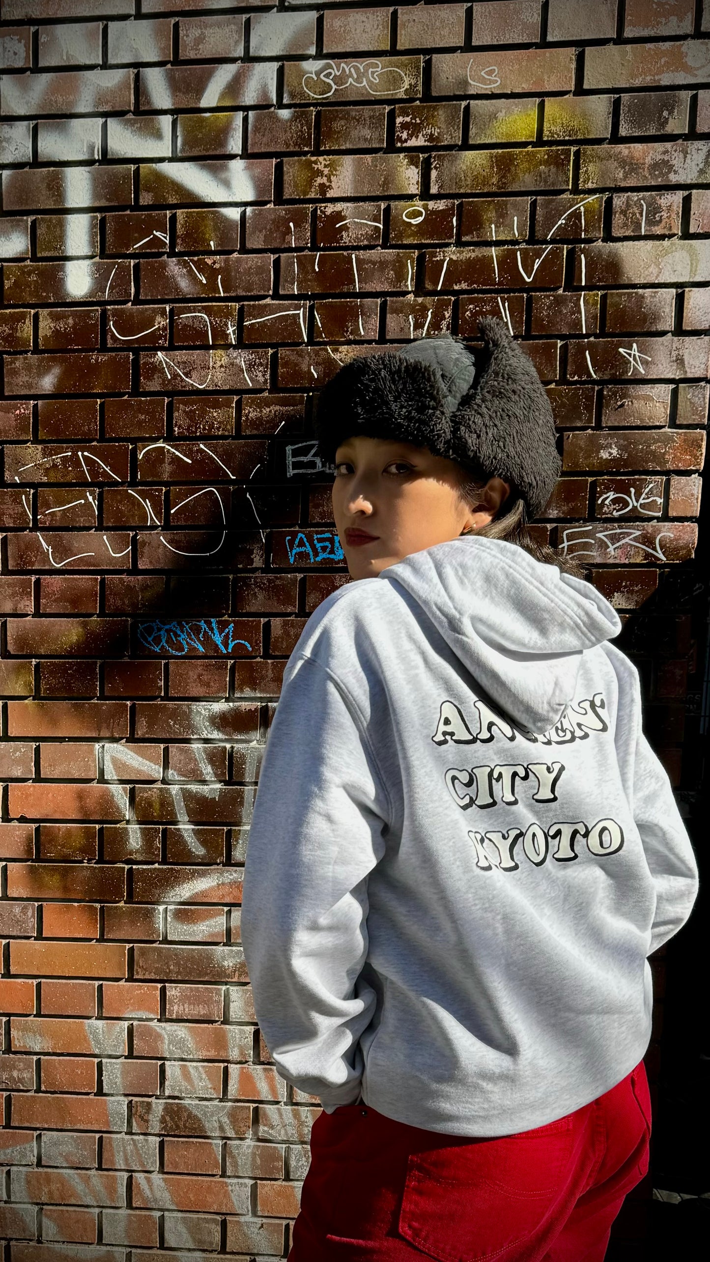 ANCIENT CITY KYOTO HOODIE (Ash)