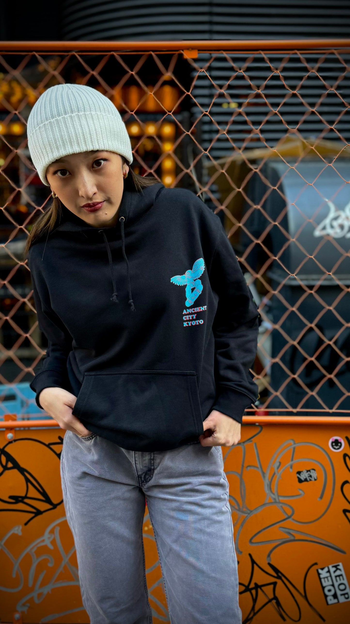 ANCIENT CITY KYOTO HOODIE (Black)